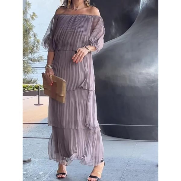 Maine | Off-Shoulder Layered Dress