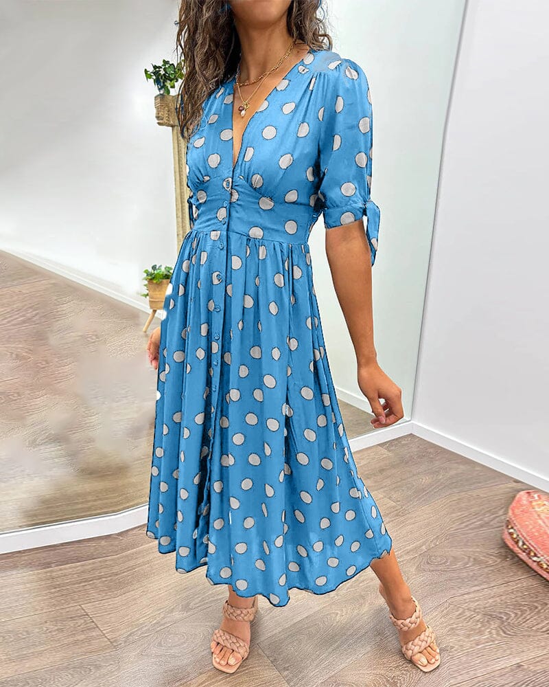 Melanie | Polka Wrap Around Dress