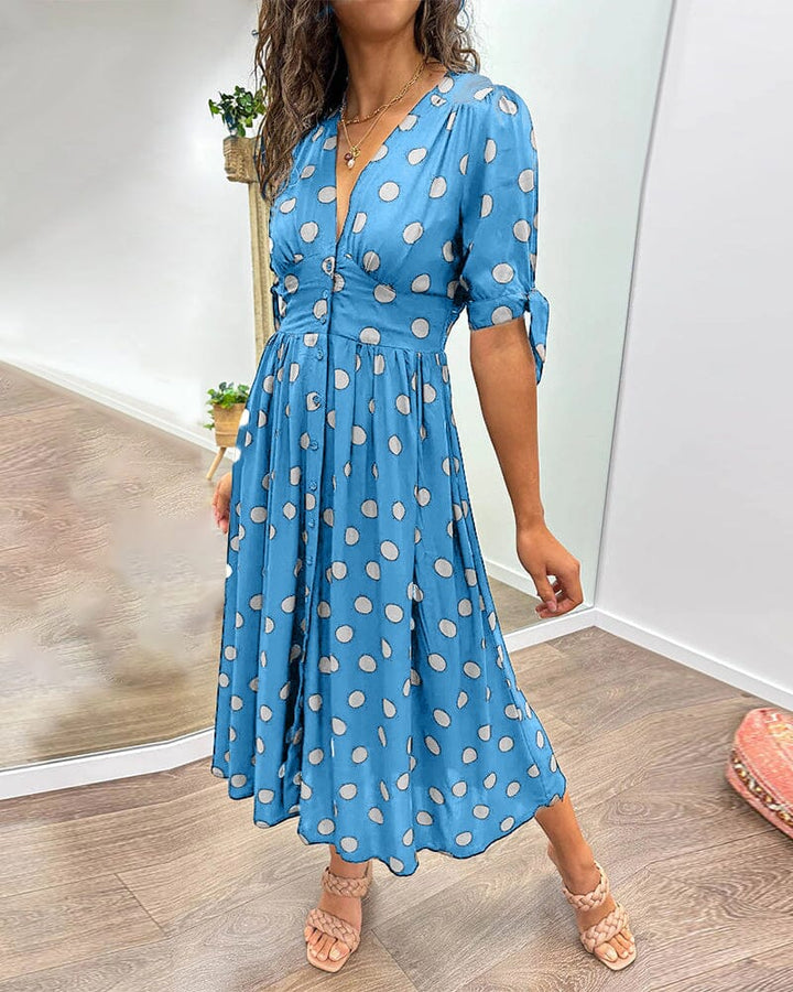 Melanie | Polka Wrap Around Dress