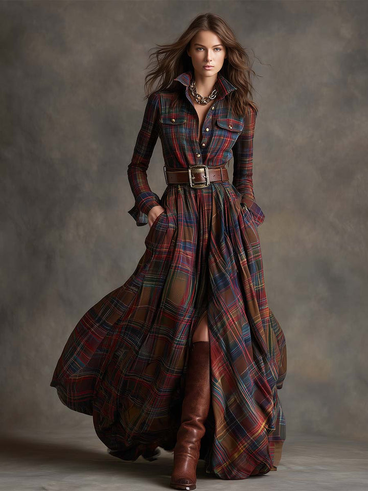 Iris | Belted Shirt Dress