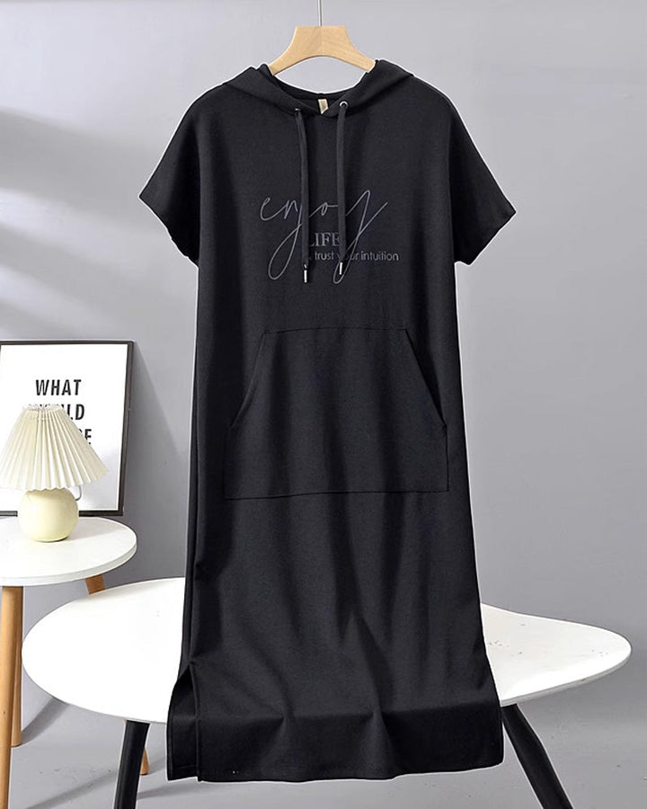 Britany | Casual Hoodie Midi Dress