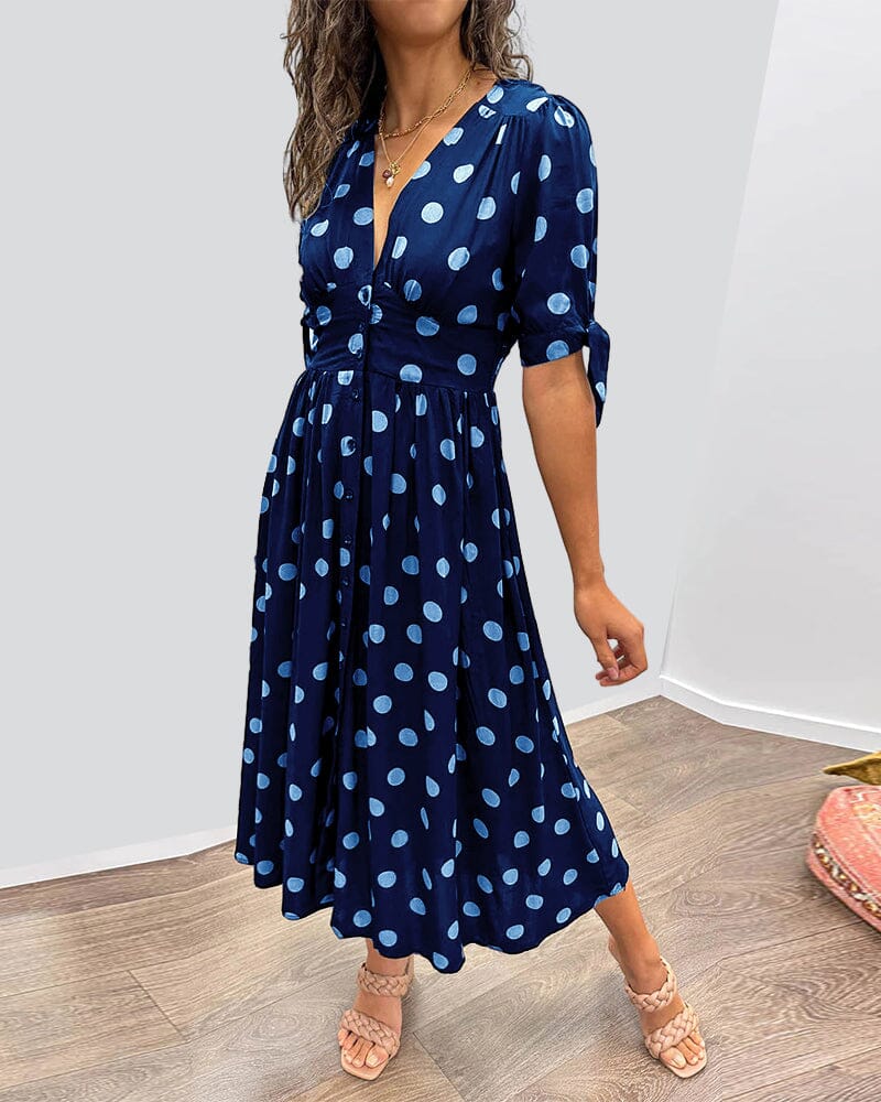 Melanie | Polka Wrap Around Dress
