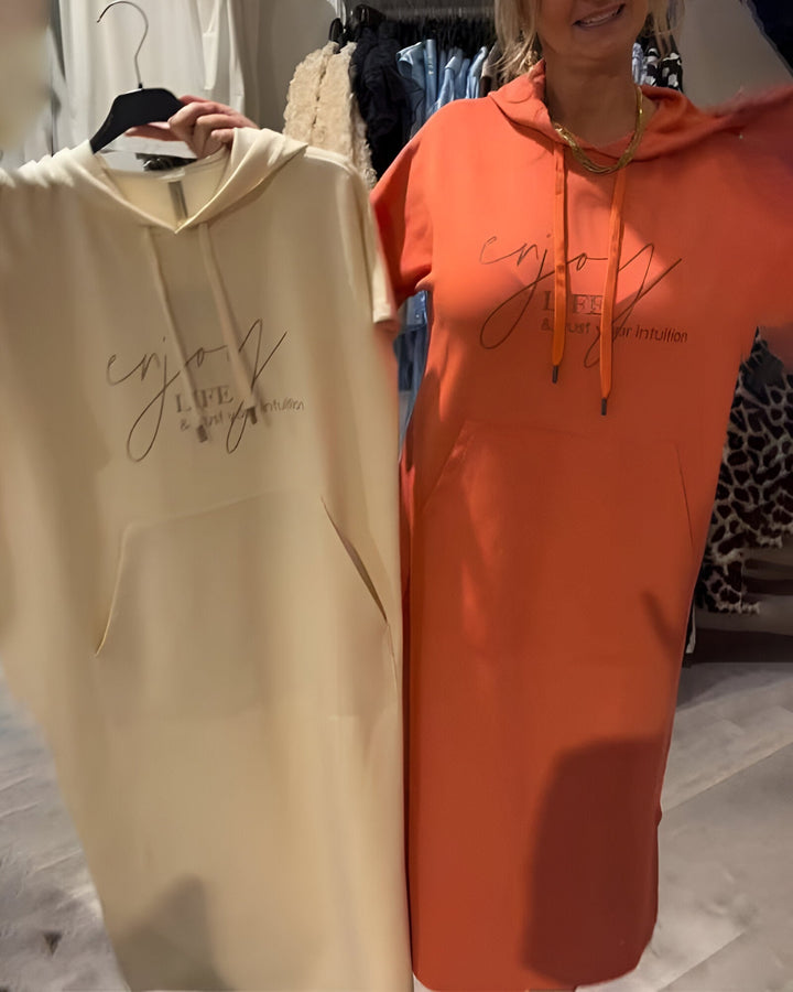 Britany | Casual Hoodie Midi Dress