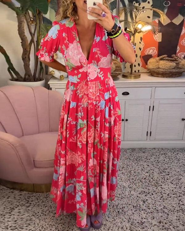 Anneliese | Vibrant Floral Maxi Dress