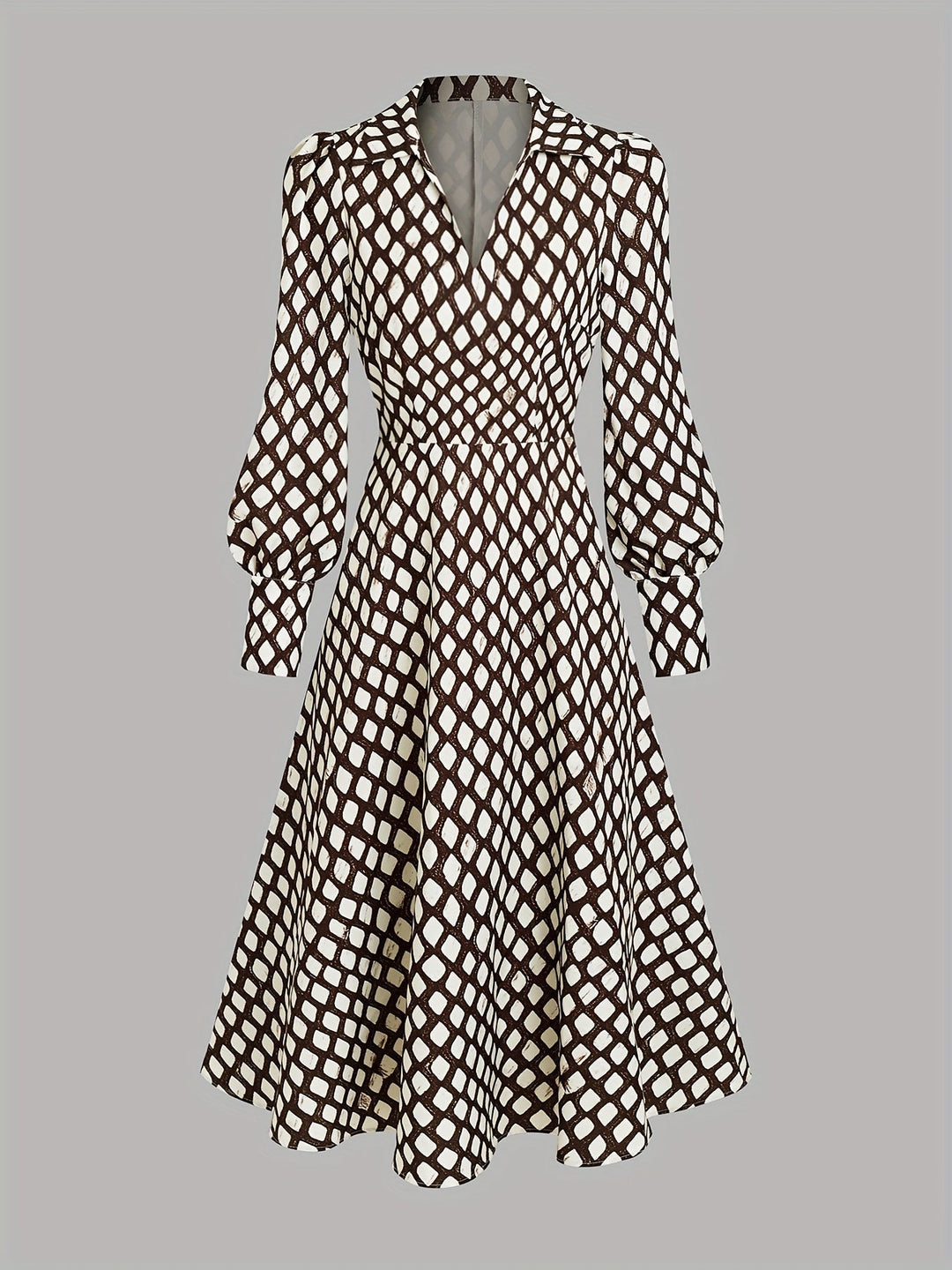 Lizzy | Vintage Rhombus Print Dress