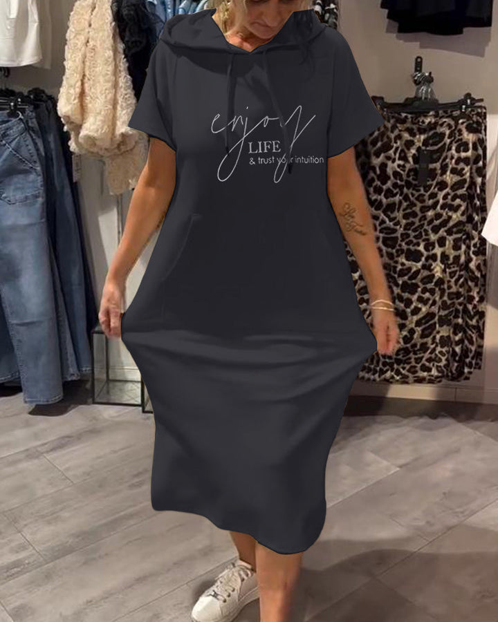 Britany | Casual Hoodie Midi Dress