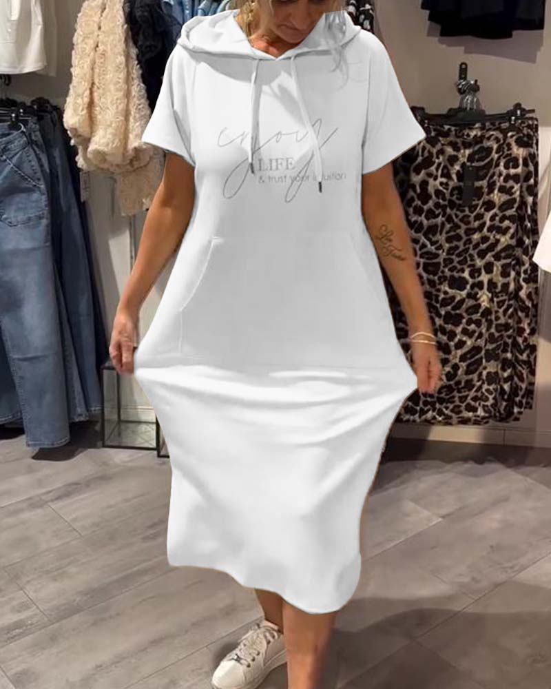 Britany | Casual Hoodie Midi Dress