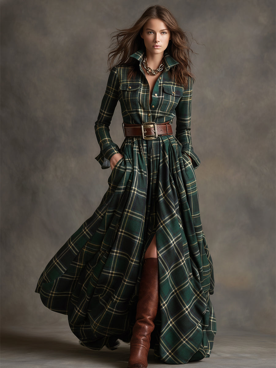 Iris | Belted Shirt Dress