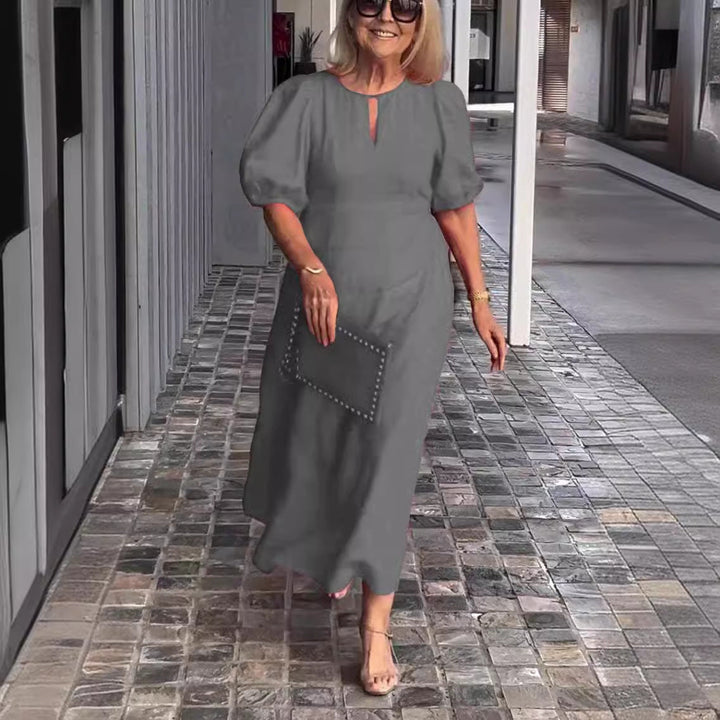 Jullie | Puff-Sleeve Maxi Dress