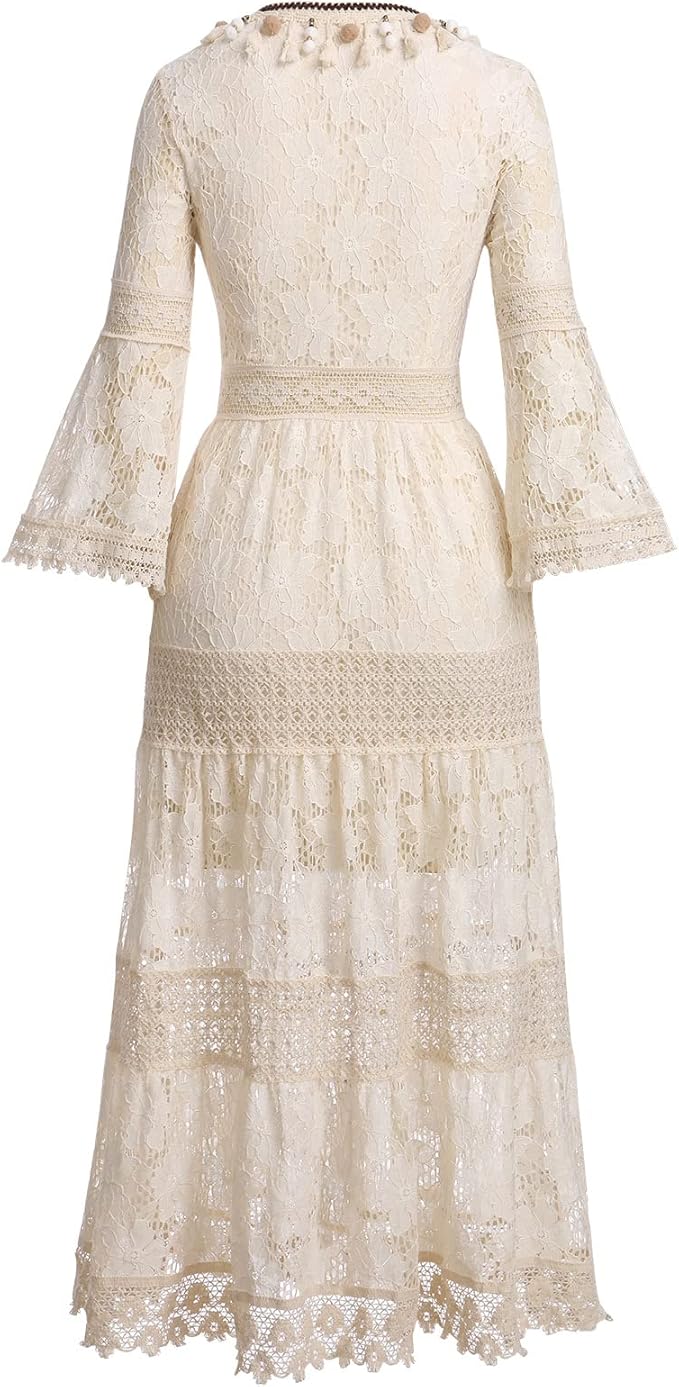 Amara | Elegant Boho Lace Dress