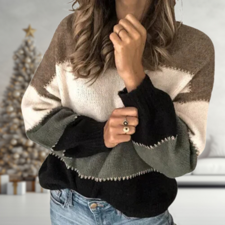 Maya | Colorblock Knit Jumper