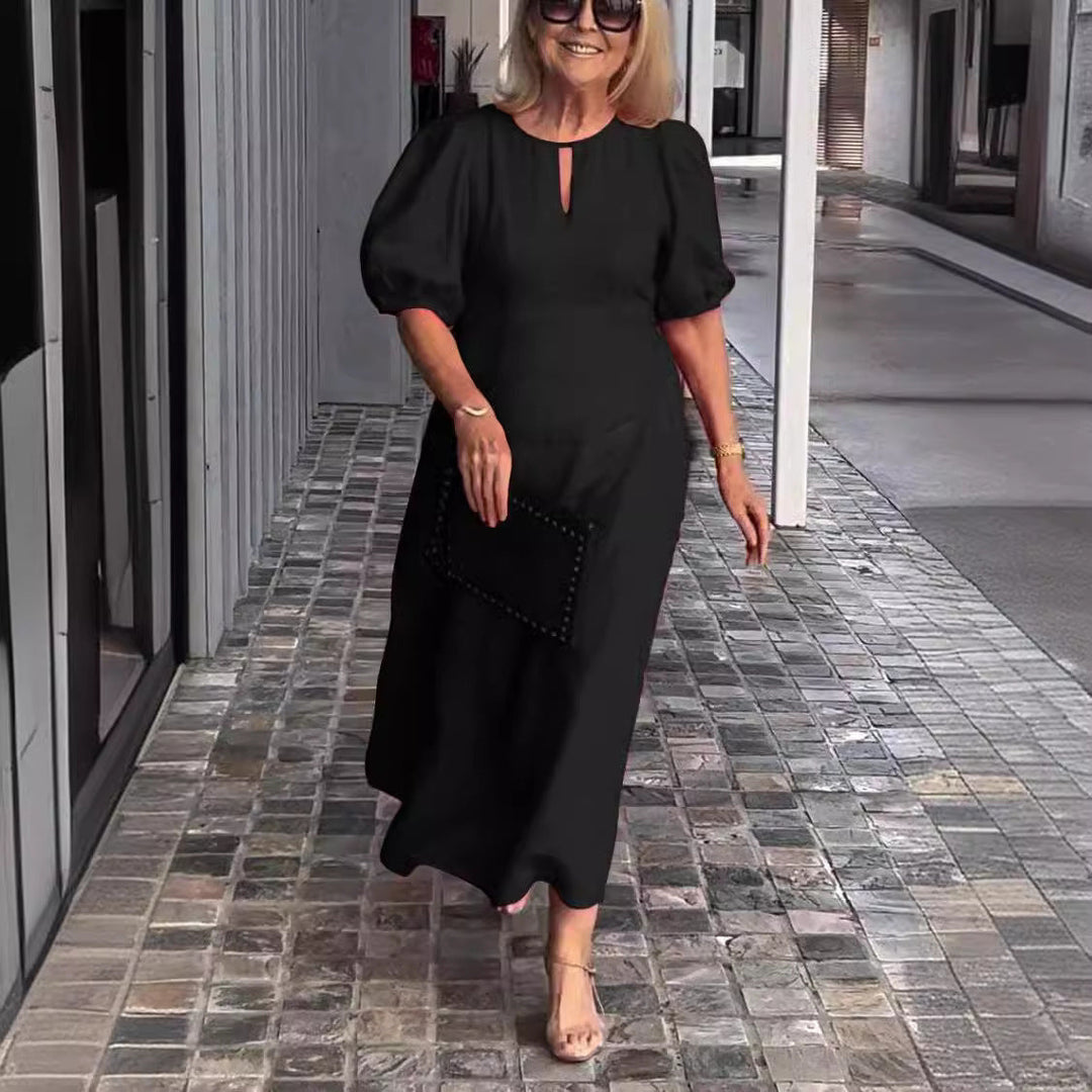 Jullie | Puff-Sleeve Maxi Dress