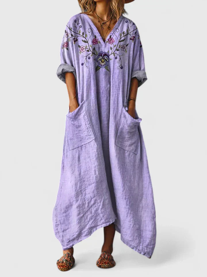 Elma | Elegant Loose Fit Maxi Dress