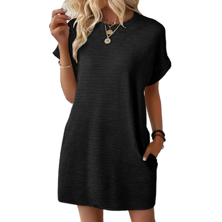 Carla | Casual Minimalist Round Neck Summer Dress
