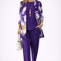 Purple & White