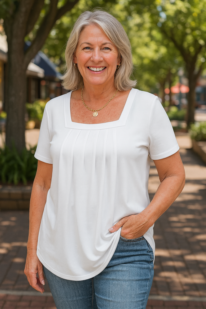 Colleen | Pleated Comfort Top - Everyday confidence (S-3XL)