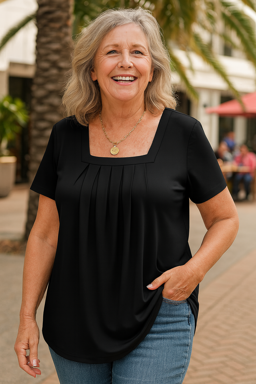 Colleen | Pleated Comfort Top - Everyday confidence (S-3XL)