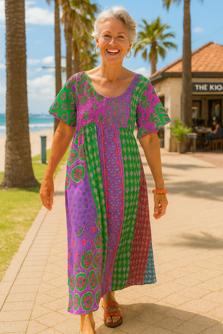 Althea | Comfort Maxi Dress – Flattering Ease for Every Day