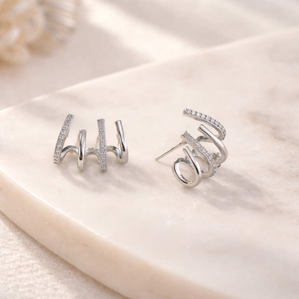 Millie | Spiral Ear Cuff Earrings