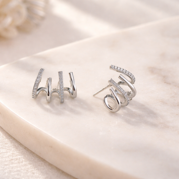 Millie | Spiral Ear Cuff Earrings