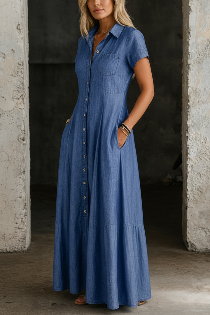 Eliza | Everyday Denim Maxi Dress