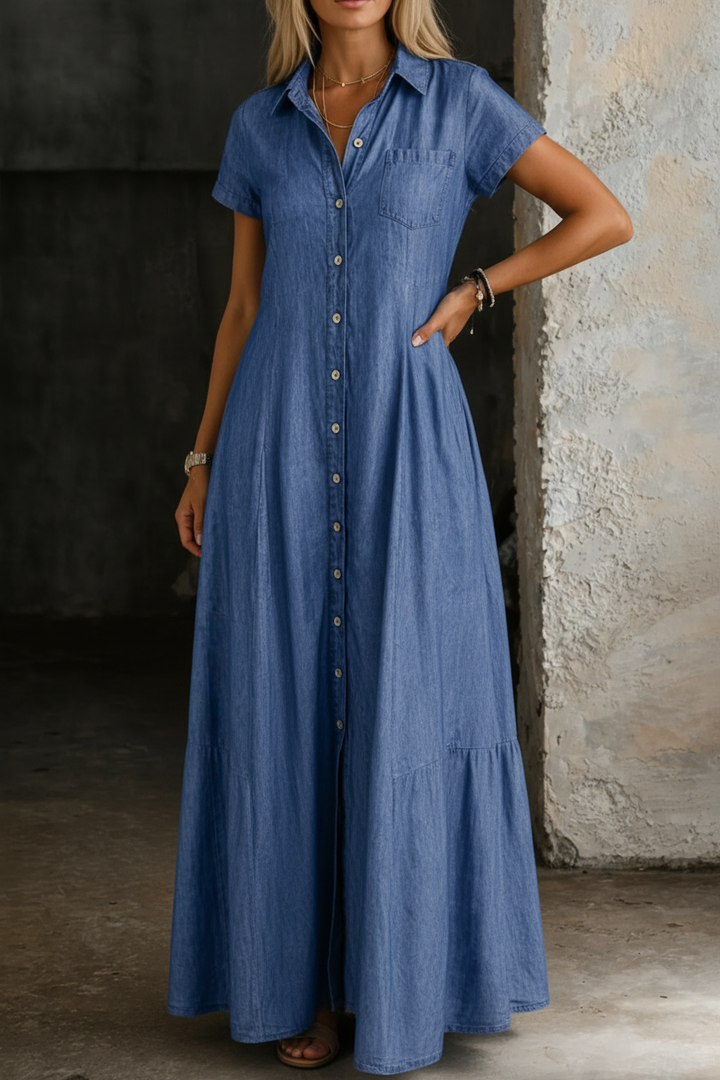 Eliza | Everyday Denim Maxi Dress