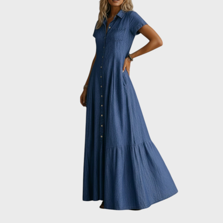 Mandy | Long Denim Dress