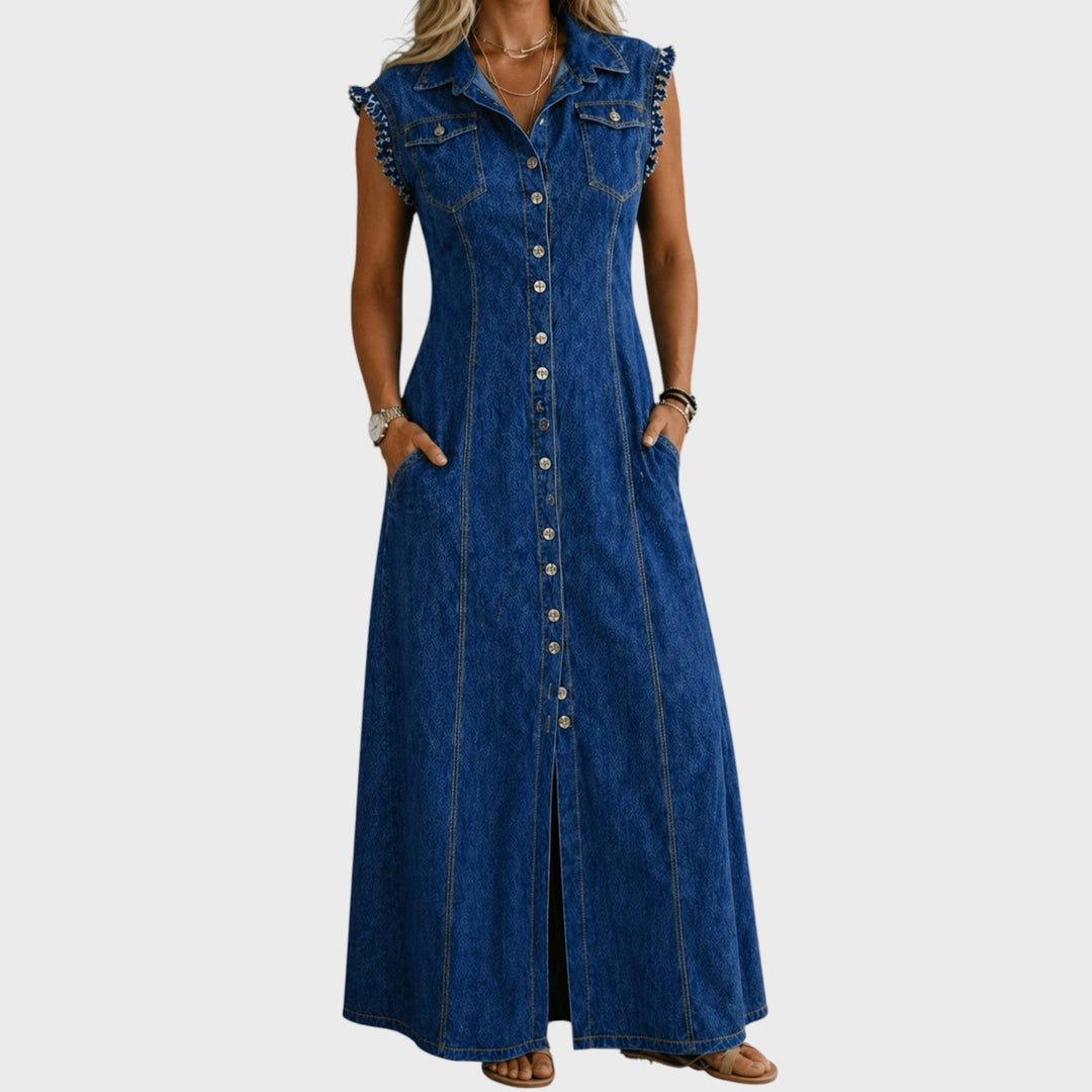 Liora | Plus Size Denim Dress