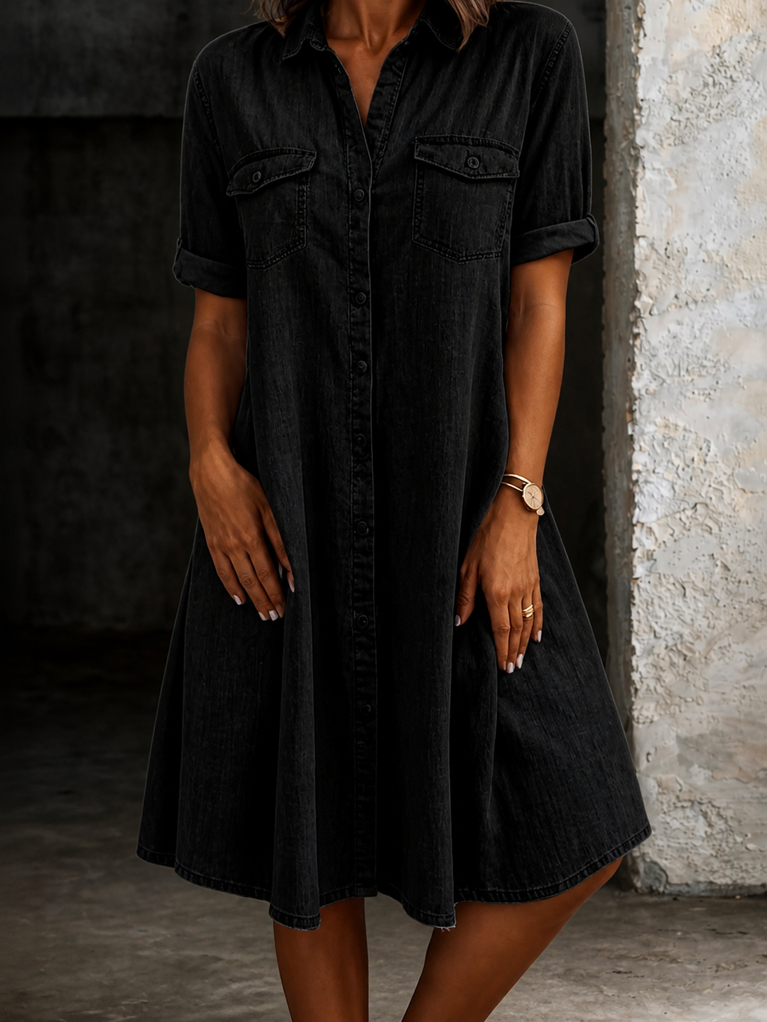 Patricia | Everyday Denim Midi Dress