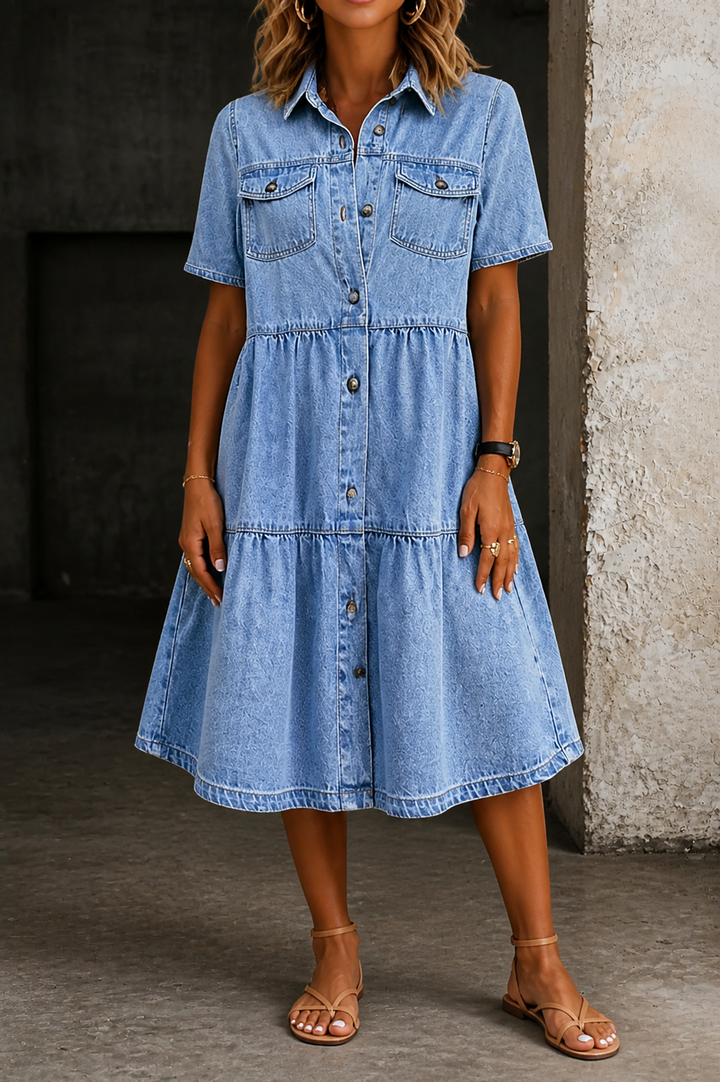 Sophia | Everyday Denim Midi Dress
