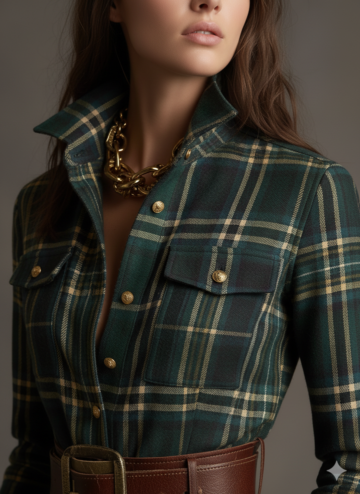 Iris | Belted Shirt Dress