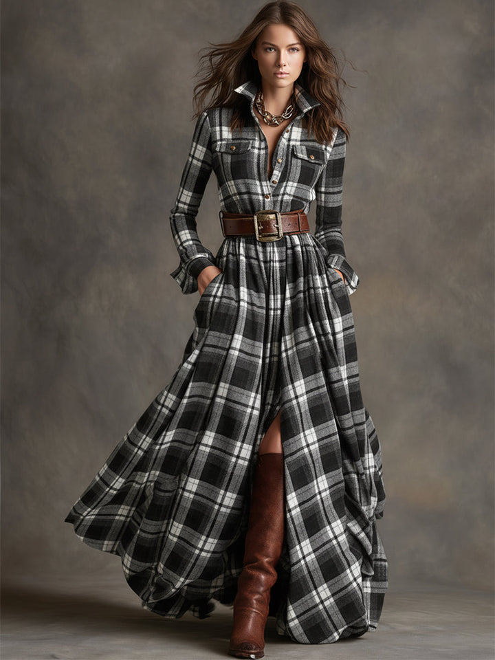 Iris | Belted Shirt Dress
