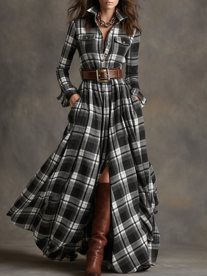 Iris | Belted Shirt Dress