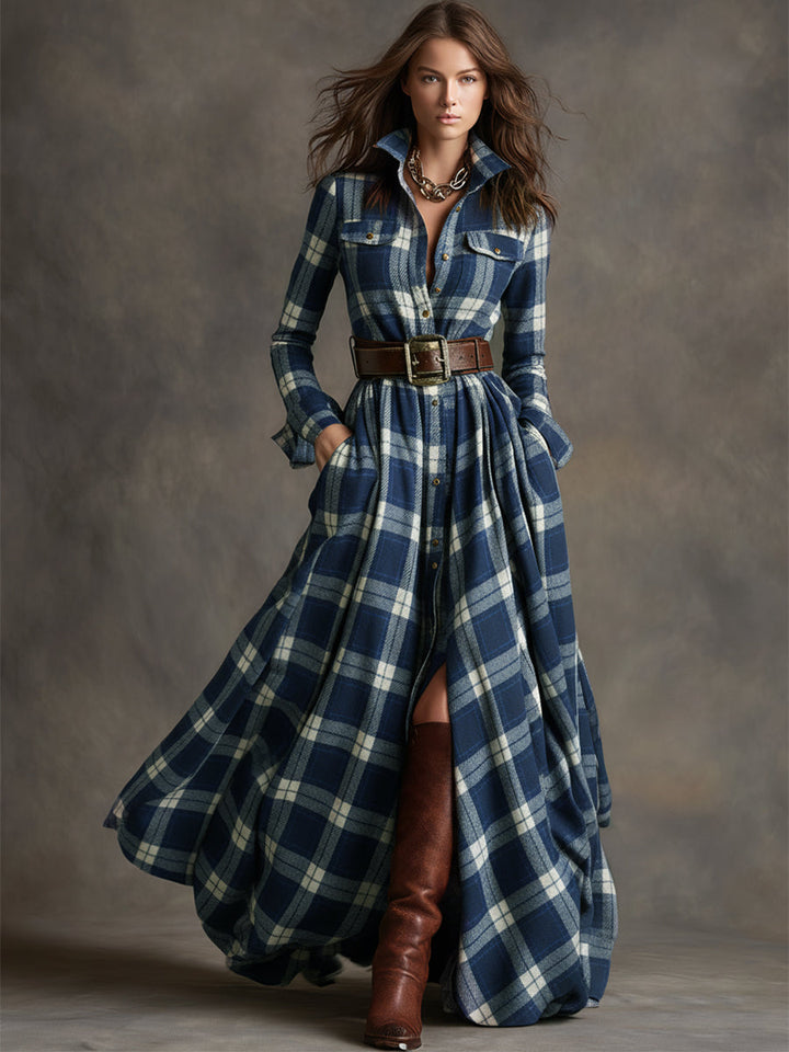 Iris | Belted Shirt Dress