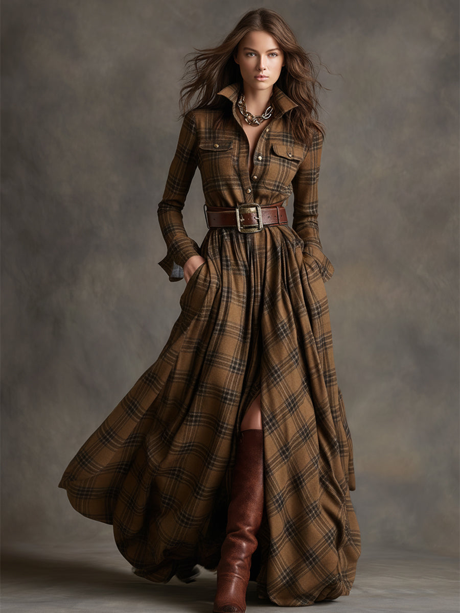 Iris | Belted Shirt Dress