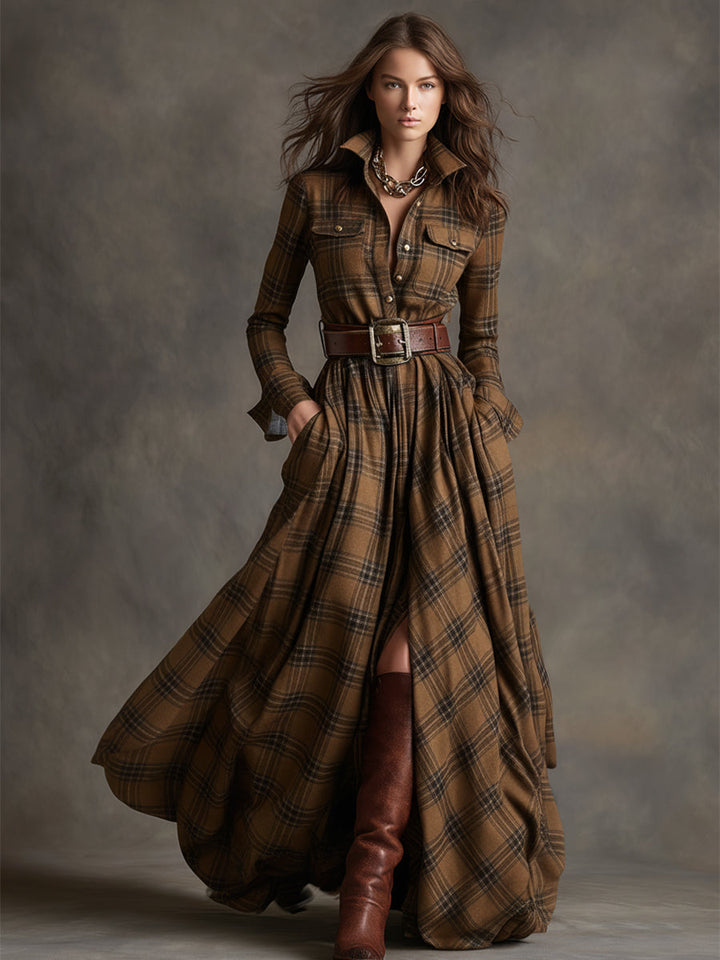 Iris | Belted Shirt Dress
