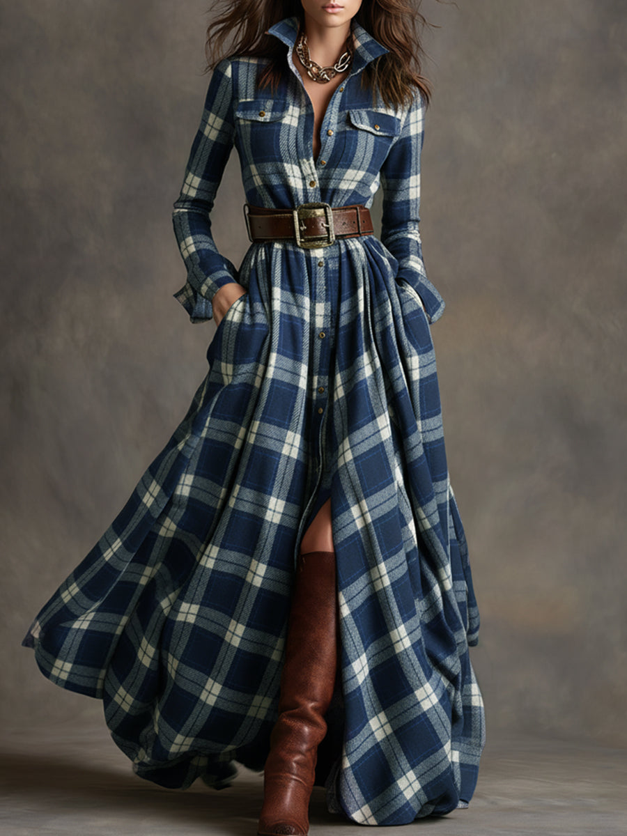 Iris | Belted Shirt Dress