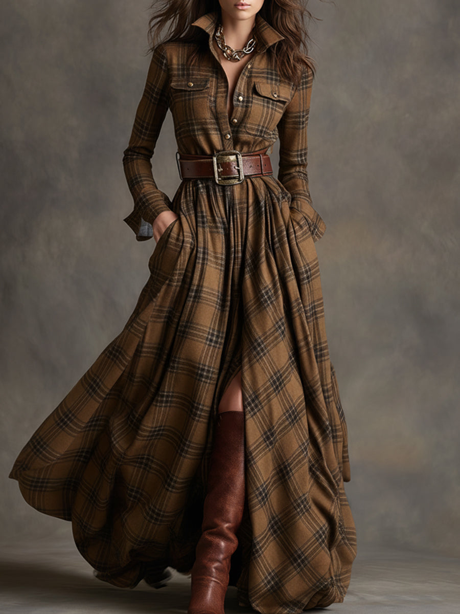Iris | Belted Shirt Dress