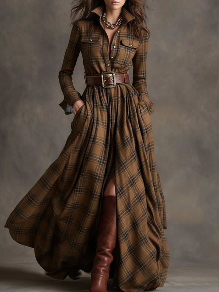 Iris | Belted Shirt Dress