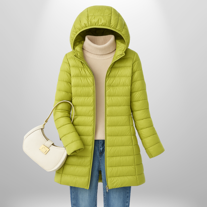 Ivy | Ultra-Light Down Jacket With Detachable Hood