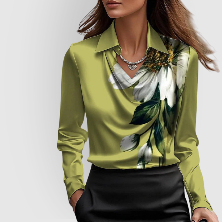 Ava | Glossy Blouse
