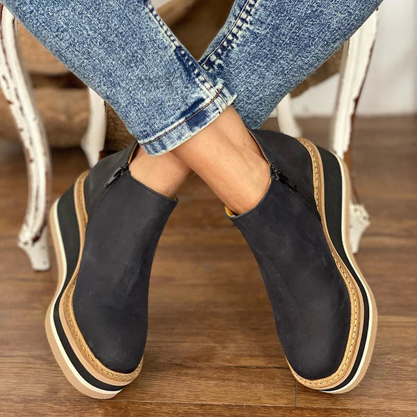 Sarah | Waterproof Wedge Ankle Boots