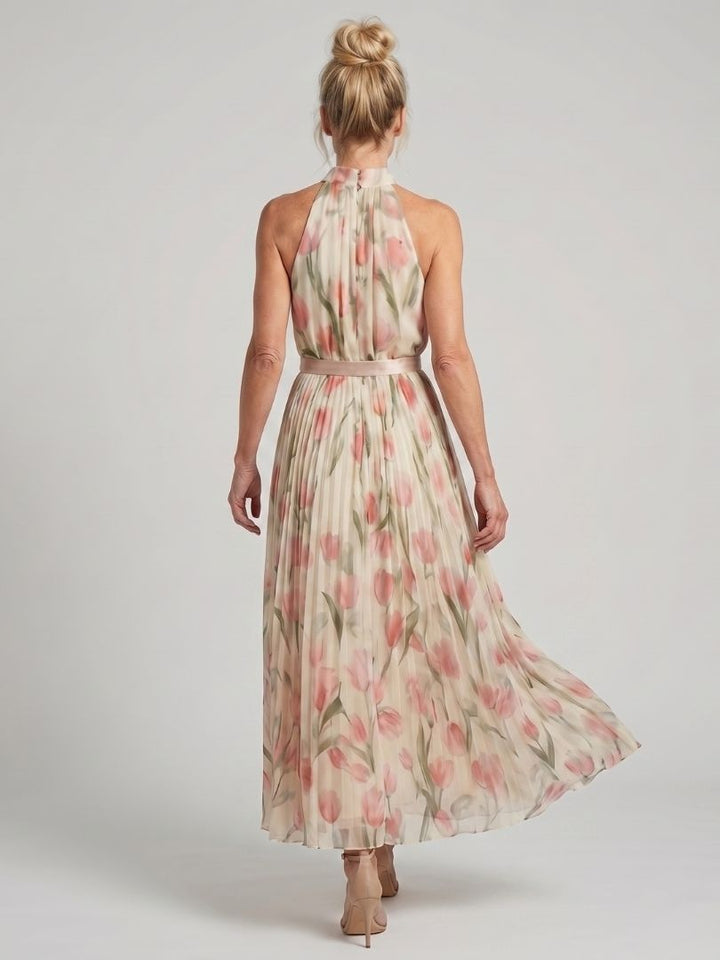 Harper | Midi Halter Floral Dress
