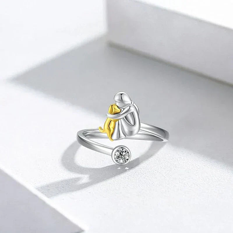 Poppy | Ring with Dog Icon