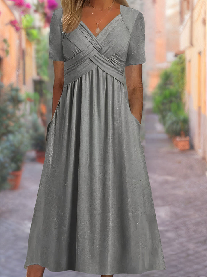 Sylvie | V-Neck Tummy-Covering Dress