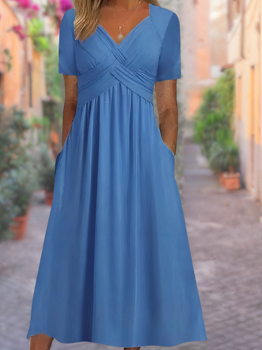 Mila | V-Neck Tummy-Covering Dress