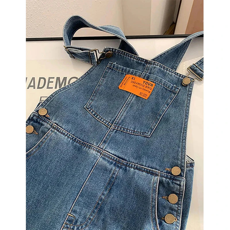 Chloe | Relaxed Bib Straight-Leg Overalls