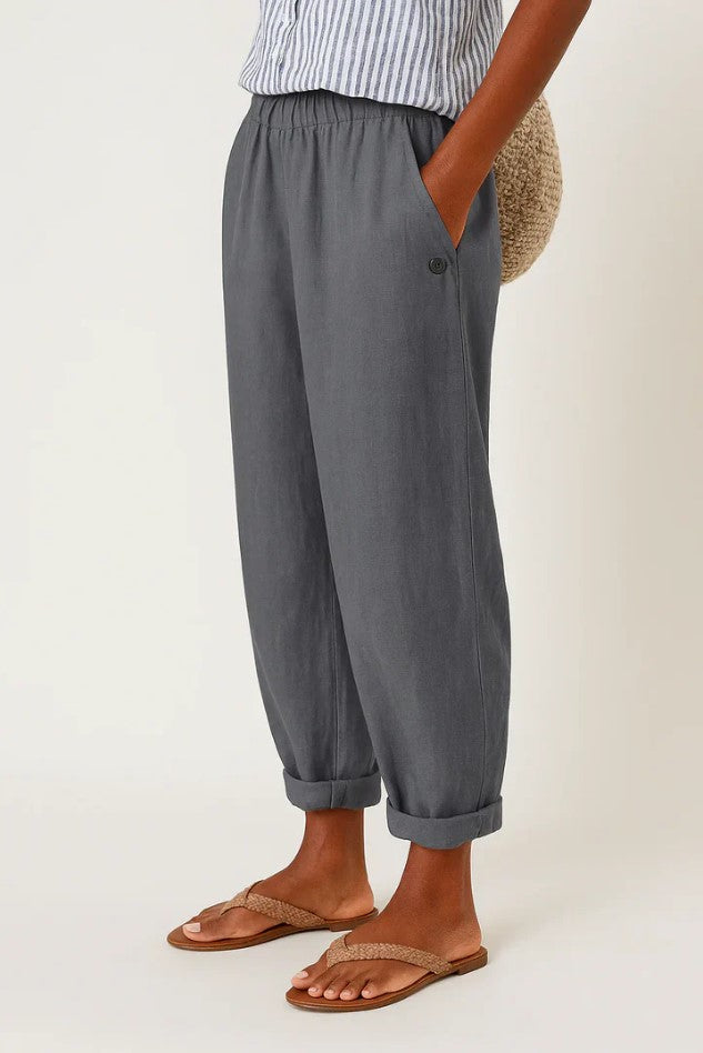 Edith | Breathable Linen-Cotton Trousers