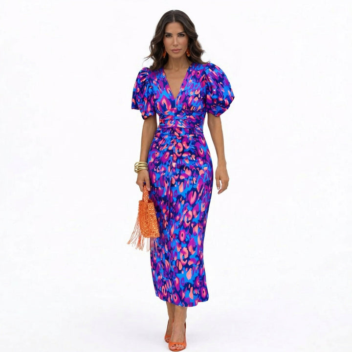 Celeste | Graceful V-Neck Summer Dress