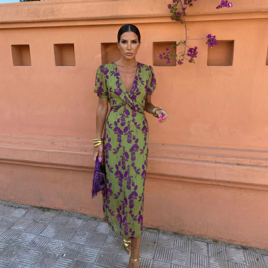 Celeste | Graceful V-Neck Summer Dress